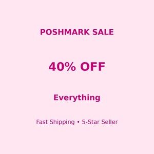 Pink Poshmark Sale Announcement